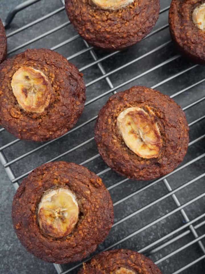 vegan banana muffins