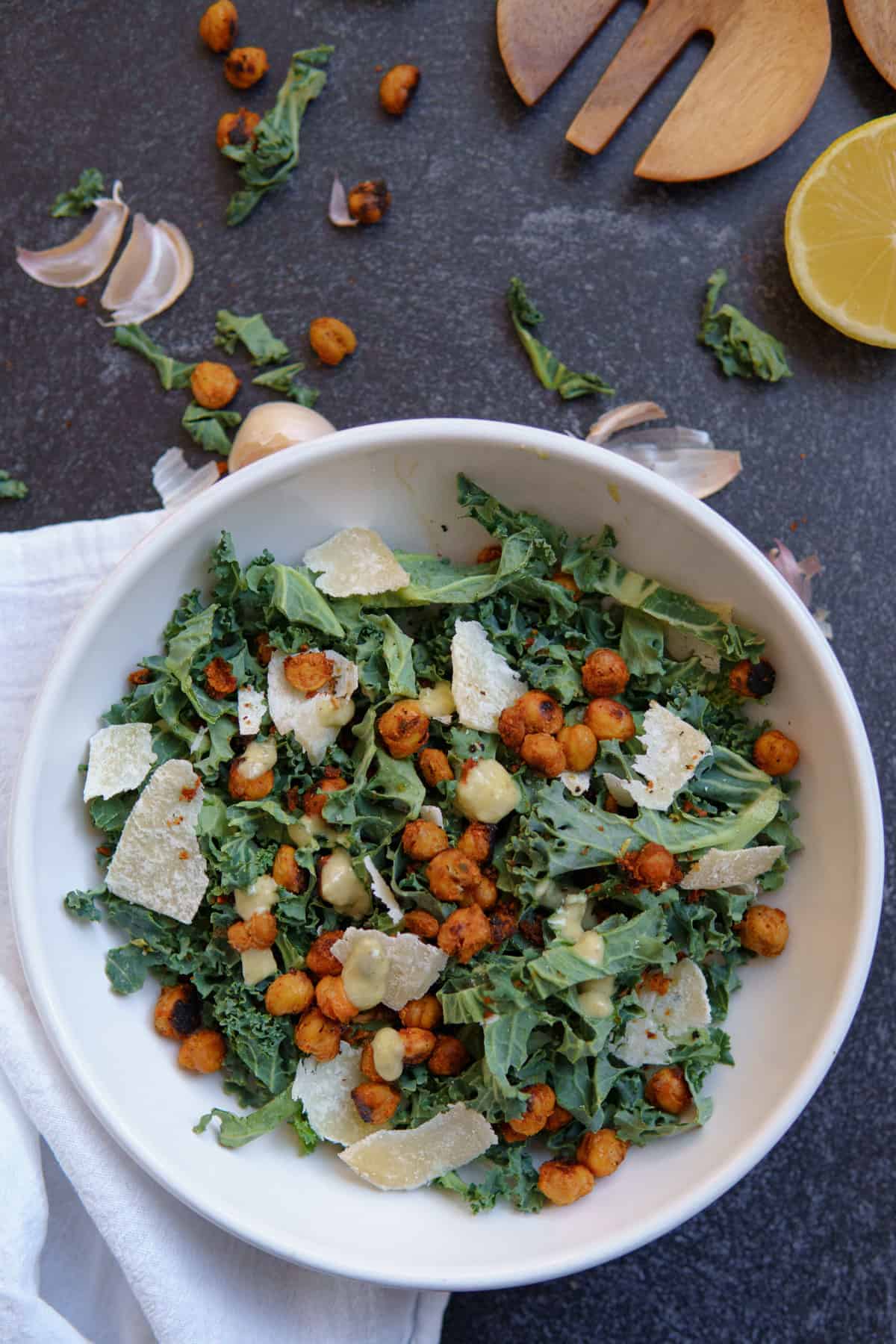 caesar salad with kale